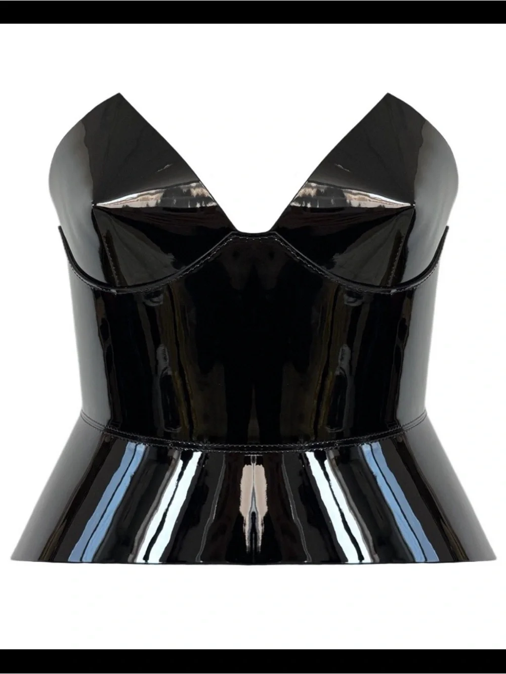 Aria Margo Patent Leather Corset - Picture 4 of 6